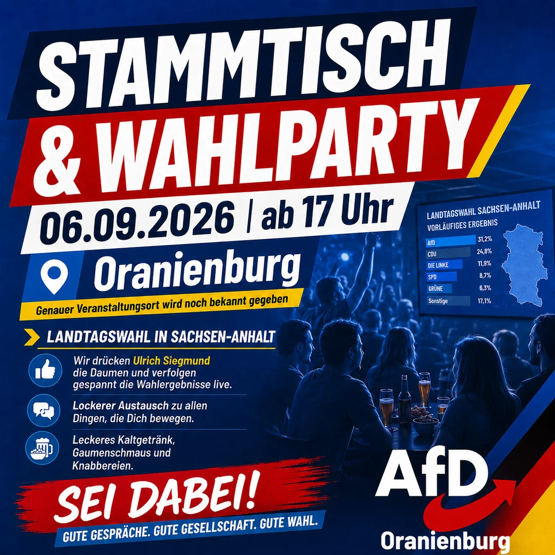 Stammtisch und Wahlparty